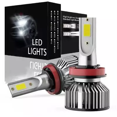 H11 LED Headlights Kit Combo Low Beam Bulb Super Bright 6500K Cool White 6000LM • $19.99