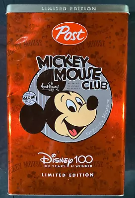 Limited Edition Mickey Mouse DISNEY 100 Exclusive Tin Confetti Cake Cereal Dents • $24.99