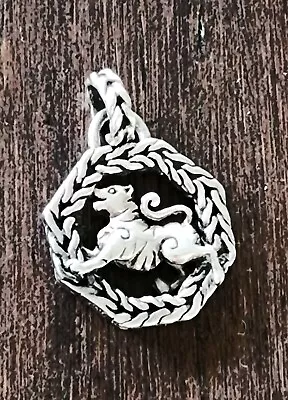 John Hardy Tiger Pendant NEAT Piece Sterling Silver With JH Pouch! • $413.10