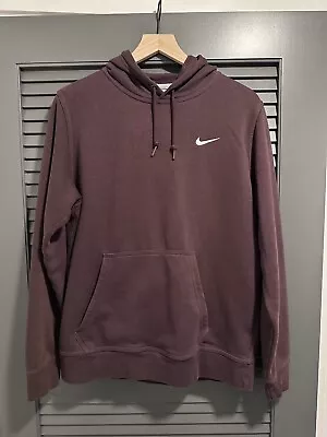 Nike Pullover Hoodie Mens Maroon Burgundy Size Large Washed Twice • $25