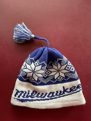 Milwaukee Brewers NEW ERA Beanie Women Knit Hat Navy Blue  • $24.99