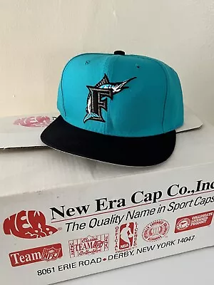 FLORIDA MARLINS - Vintage New Era 5950 Size 7 Fitted Baseball Cap Hat! Miami • $10.50