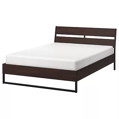 IKEA Trysil Double Bed - Brown (just Needs Slats Read Description) • £40