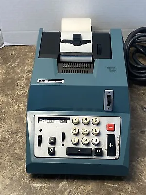 Vtg Olivetti Underwood Electric Adding Machine Summa Quanta 20R With POWER CABLE • $35