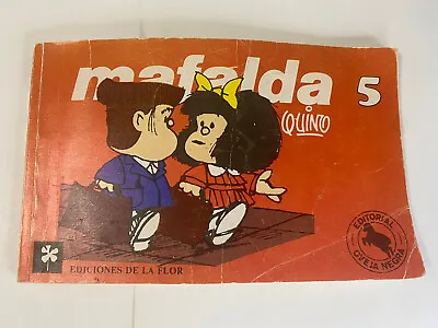 Mafalda 5 Spanish Edition Book. 1987 Ediciones De La Flor. Colombia • $6.71