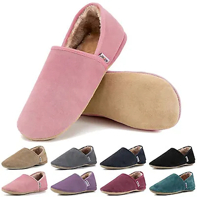 Mens Women Thermal Plush Warm Lined Slip On Slippers Ladies Outdoor Shoes Boots • £11.99