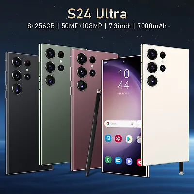 S24 Ultra 5G Smartphone 7.3  8+256GB Factory Unlocked Android 13 Mobile Phones • $145.99