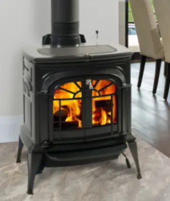 Vermont Castings Intrepid Wood Burning Stove Black Traditional Doors 0002115 • $2809