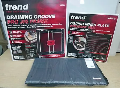 £247.89 • Buy Trend DG/PRO + DG/IP/SF Straight Fan & Case Draining Drainer Groove Router Jig
