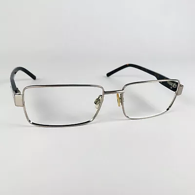 JASPER CONRAN Eyeglasses SILVER RECTANGLE Glasses Frame MOD: RUBBED AWAY • £35