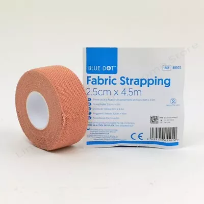 Fabric Strapping Tape Heavy Duty Sports Medical Support Tape. Pink 2.5cm X 4.5m • £6.49