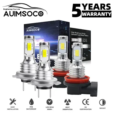 For Volvo XC90 2003-2014 6000K LED Headlight High Low Beam Bulbs H7 H11 Kit • $29.99