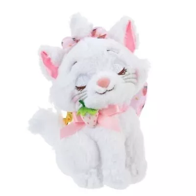 Disney Store Japan Marie Plush Keychain STRAWBERRY COLLECTION NWT • $39.99