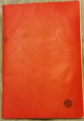 Rare Genuine MG Red Blank Record Book Classic Owners Service Handbook Midget MGB • $12.42