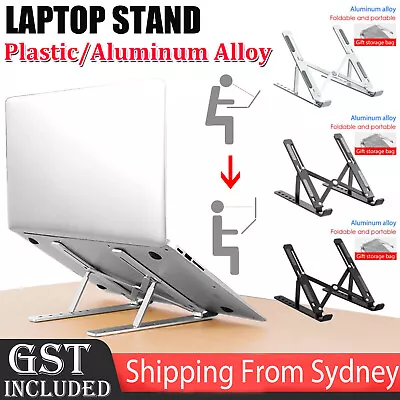 $6.28 • Buy Folding Cooling Adjustable Laptop Stand Notebook Bracket Portable Tablet Holder
