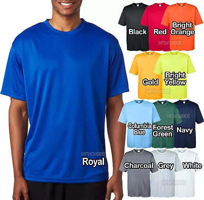 Big Mens Moisture Wicking T-Shirt XL 2XL 3XL 4XL 5XL 6XL Dri Fit Performance Tee • $9.95