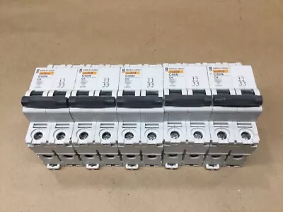 Lot Of 5 Merlin Gerin Multi9 C60N C6 Circuit Breaker 6A 2 Pole C60N 2P #19D42PR5 • $21.99