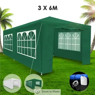 3x6m Green Walled Waterproof Outdoor Heavy Duty Gazebo Folding Wedding Marquee  • $218.95