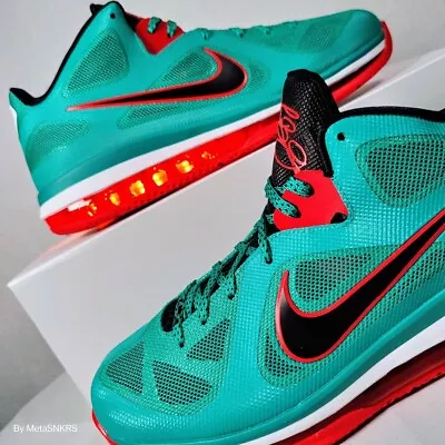 Lebron 9 Reverse Liverpool FC Mens US 14 Green Red Black Nike Air Retro LFC Ball • $161.98