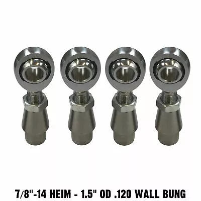 7/8  Chromoly Heim Joint 1.5  OD .120 Wall Bung Sway Bar Rod End Fabrication Kit • $129.99