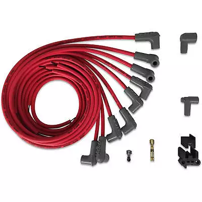 MSD Ignition 31229 Spark Plug Wires Red 8-Cylinder 90 Degree Boots For HEI Cap • $143.95