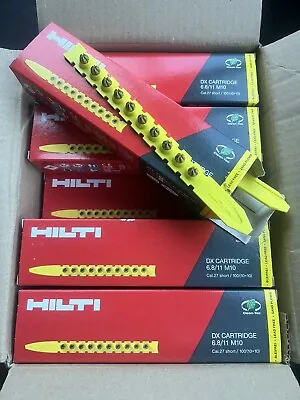 HILTI YELLOW Cartridges 6.8/11 M10 SHORT Cal.27 Gun DX450 DX460DX5 Pack Of 100 • £7
