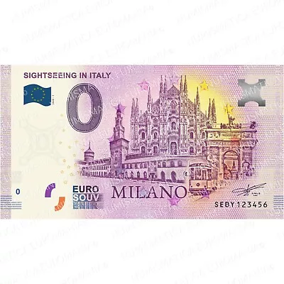 0 € Zero Euro Souvenir Italy Banknote 2020 - Sightseeing In Italy Milano • £3.14