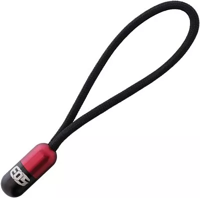 EOS Pill Bead Lanyard Black/Red Aluminum Screw-Together Conceals Knot USA-Made • $35.09