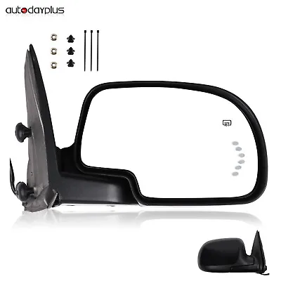 Side View Mirror Power Heated Signal Passenger Mirror RH For 2003-2007 Gmc Chevy • $53.48