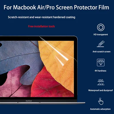 Clear Matte Screen Protector Film+Cover For Macbook Pro Air 13  14  15  16  Inch • $39.95