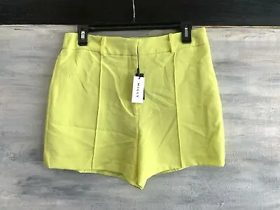 NEW! MILLY 'Hayden' Trouser Shorts Size 6 - Lemon Yellow - $245 • $159.99
