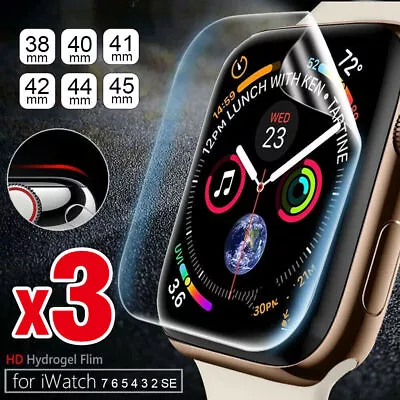$4.99 • Buy Apple Watch IWatch Series 8 7 3 4 5 6 SE 38/41/40/42/44/45mm Screen Protector Au