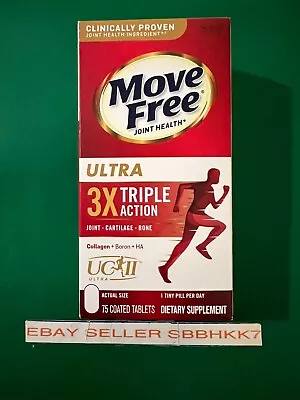 Schiff  Move Free Ultra 3X Triple Action  75 Tablets EXPIRATION DATE 09-2026 • $27.99