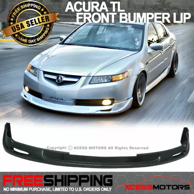 Fits 04-06 Acura TL Mugen Style Unpainted Front Bumper Lip Spoiler Splitter PU • $169.99