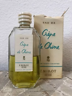 Eau De Crepe De Chine EDT Concentree 3oz 90ml Toilette Splash F. Millot Vintage • $85