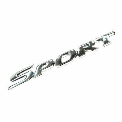 Car Trunk Bumper SPORT Logo Emblem Badge Sticker Silver Metal Decal Accessories  • $8.90