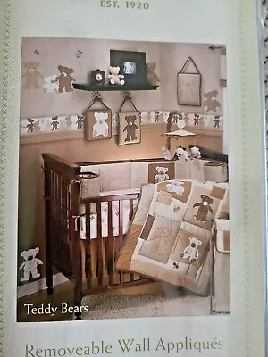 Eddie Bauer Teddy Bear Baby Nursery Decor Wall Removable Peel & Self Stick NEW • $30.95