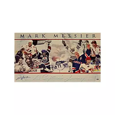 Mark Messier New York Rangers Autographed A Captain Journey Lithograph 32x20 • $349.99