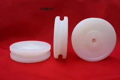 £10 • Buy 100mm Round U Groove Nylon Pulley Wheel Roller, Various Groove Size High Quality
