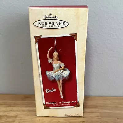 Barbie As Snowflake Ornament The Nutcracker Ballet 2002 Hallmark Keepsake • $19.99