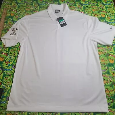 Nike Dri Fit Tour Polo Golf Shirt Mens Extra Large XL White Ingersoll Rand Wear • $20