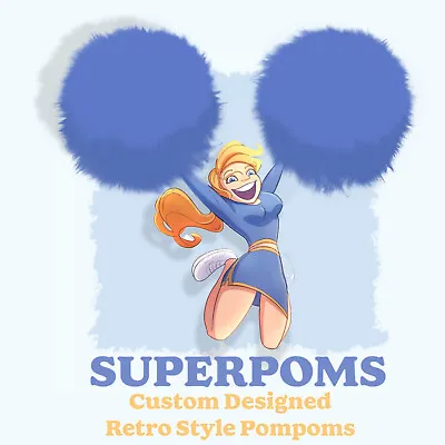 Extra Large Vintage Cheerleader Pom Poms - Superpoms - I'll Make A Set For You! • $99.99