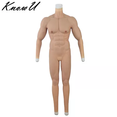 Silicone Muscle Full Body Suit Fake Muscle Suit Male Role Playing Crossdress • £506