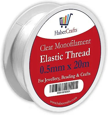 £3.19 • Buy Clear Elastic Thread Stretchy Elastic For Bracelet Jewellery Bead Making 