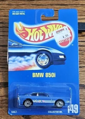 1991 Hot Wheels BMW 850i Collector No. 149 Silver Wheels/Blue Card NEW !!! • $3