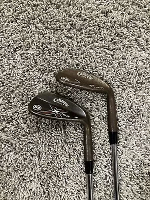 Callaway X TOUR Raw Steel Wedge Set Sand Lob 54 58 Wedge Flex Steel RH • $69.69