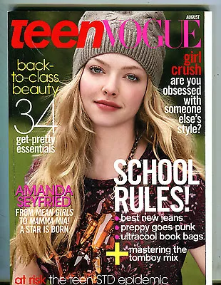 $17.99 • Buy Teen Vogue Magazine August 2008 Amanda Seyfried EX 071216jhe