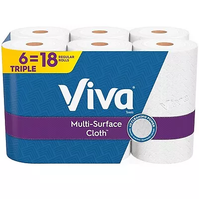 Viva Choose-A-Sheet Multi-Surface Cloth Paper Towels 2-Ply 165 Sheets/Roll 6 • $22.27