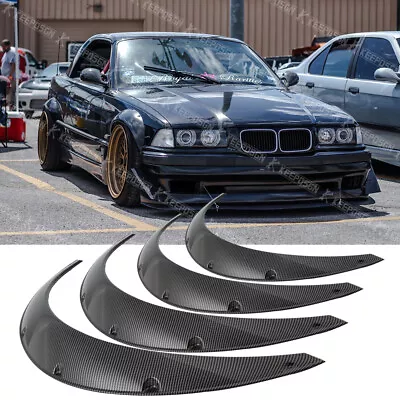 For 3 Series E36 E46 Fender Flares Carbon Fiber Flexible Wheel Arches Extensions • $99.39