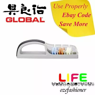 Global Minosharp Plus 3-Stage Ceramic Water Knife Sharpener No.550 79726  • $65.80